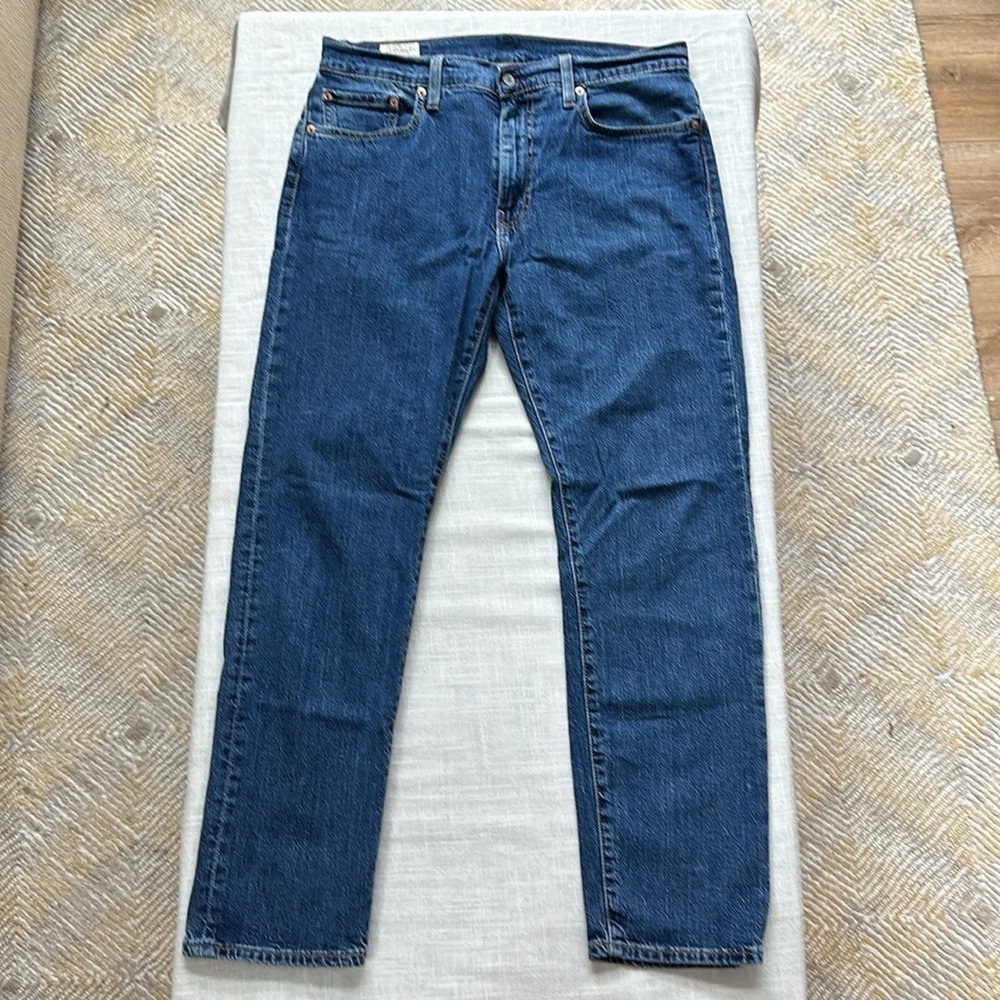 Levi's 502 Blue Denim Jeans - Picture 3 of 12